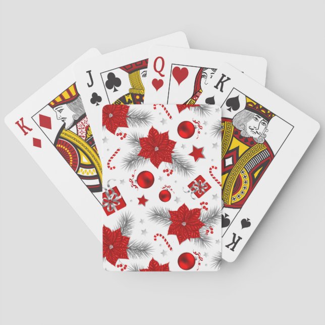 Christmas decoration pattern playing cards (Back)