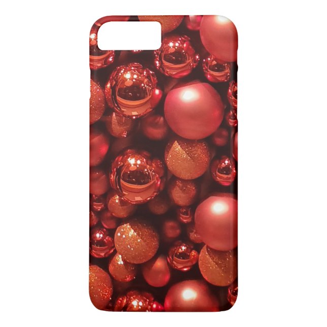 Christmas Decoration Red Baubles Case-Mate iPhone Case (Back)