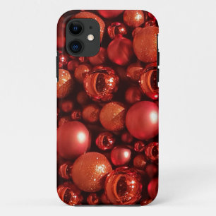 Christmas Decoration Red Baubles Case-Mate iPhone Case