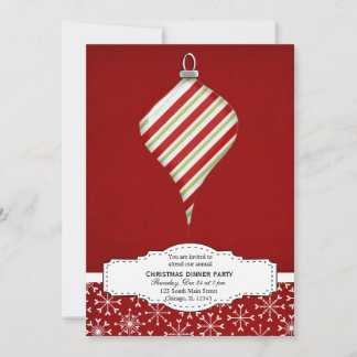 Christmas Decoration (Red) Invitation