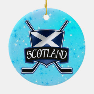 Christmas Decoration Scottish Ice Hockey Flag