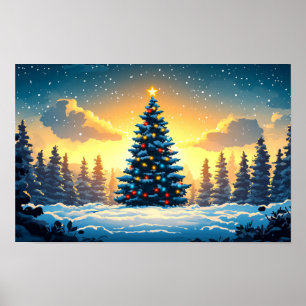 Christmas Decoration Watercolour Print Drawing