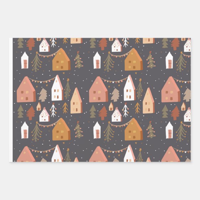 Christmas Decoration Wrapping Paper (Front)