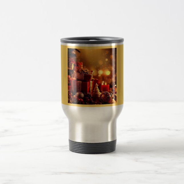 Christmas Decorations 3 Travel Mug (Center)