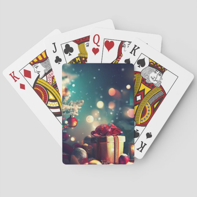 Christmas Decorations (6) Playing Cards (Back)