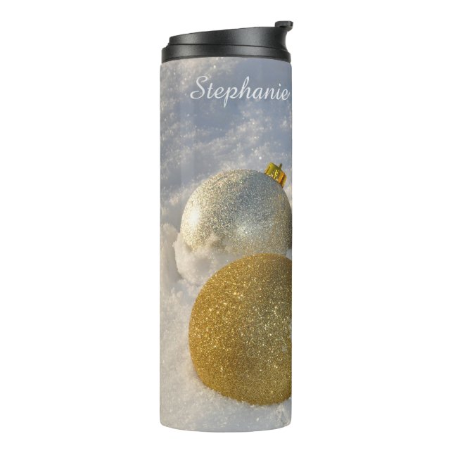 Christmas Decorations custom name tumbler (Rotated Left)