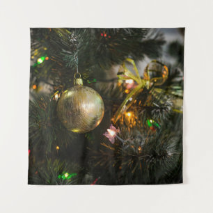 Christmas decorations: festive tree ornamentation tapestry