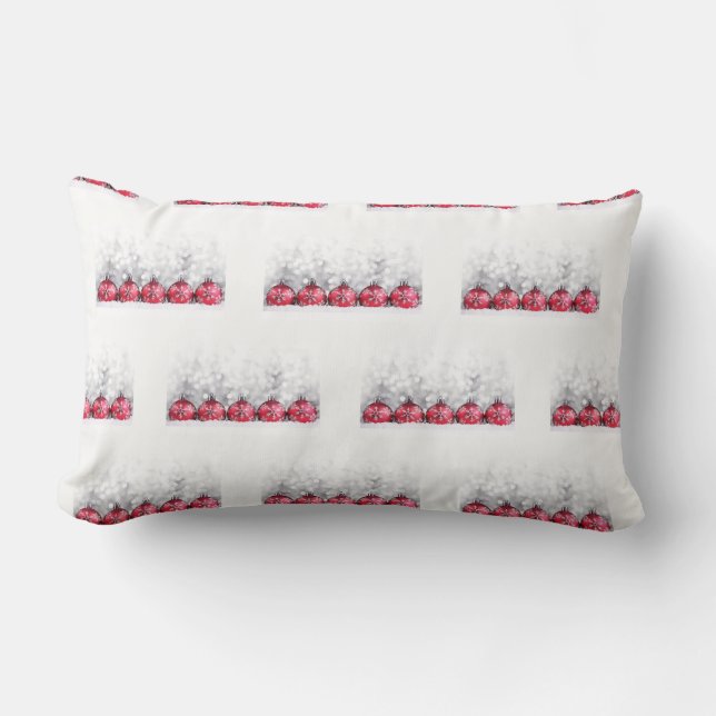 **CHRISTMAS DECORATIONS** ON A CHRISTMAS PILLOW (Front)