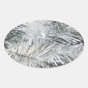 Christmas Decorations Oval Sticker