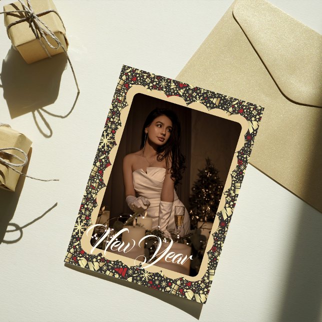 Christmas decorations photo frame Holiday Card (Creator Uploaded)