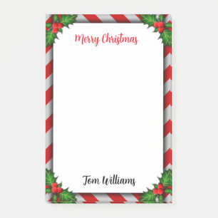 Christmas decorations post-it notes