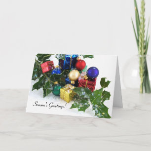 Christmas Decorations Season's Greetings! Holiday Card