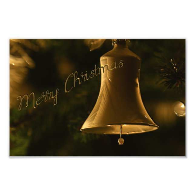 Christmas Decorative Bell Photo Print (Front)