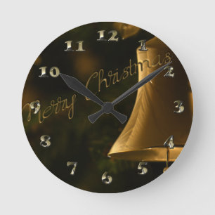 Christmas Decorative Bell Round Clock