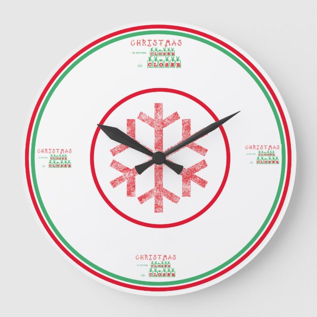 Christmas Decorative Clocks Large (Front)