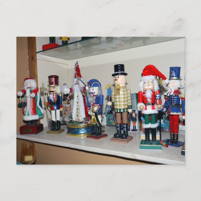 Christmas Decorative Nutcrackers Holiday Postcard (Front)