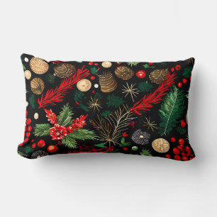Christmas Decorative Pattern Lumbar Pillow 13"x21"