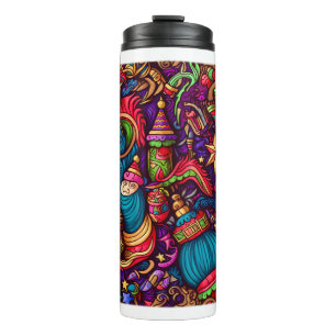 Christmas Decorative Pattern Thermal Tumbler 