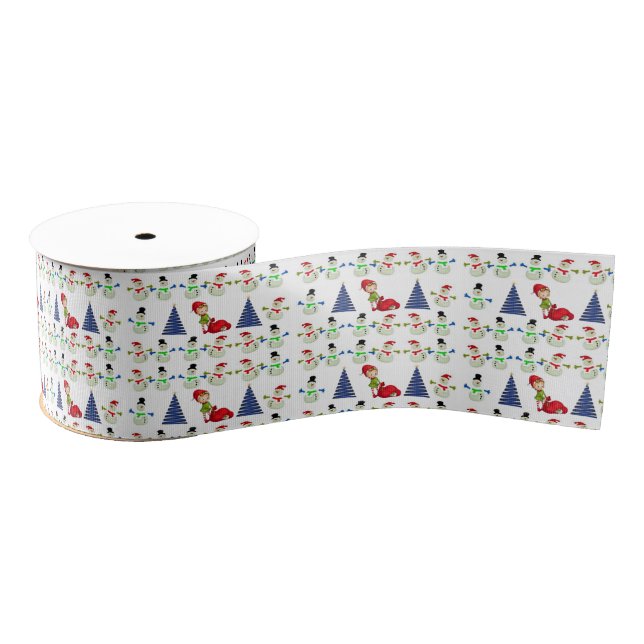 Christmas Decorative Ribbon Grosgrain Ribbon (Spool)