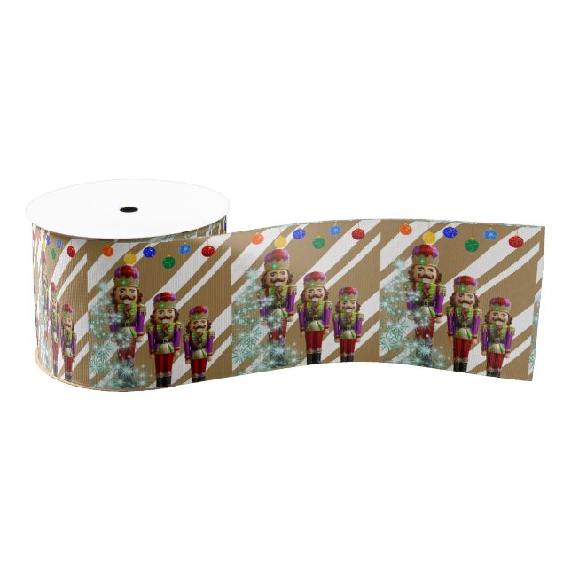 Christmas Decorative Ribbon, Soldier Grosgrain Ribbon (Spool)