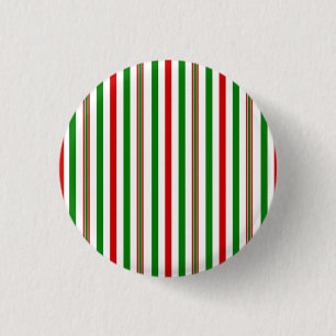 Christmas Decorative Stripes 3 Cm Round Badge