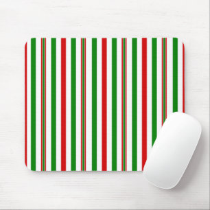 Christmas Decorative Stripes Mouse Pad