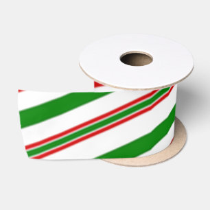 Christmas Decorative Stripes Satin Ribbon