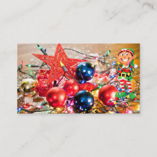 Christmas Decorator Custom Text Template Business Card