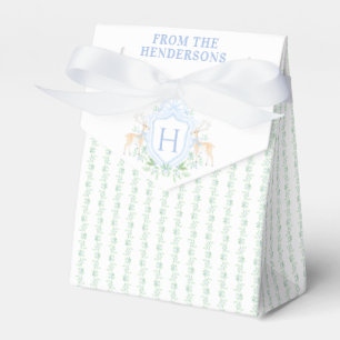 Christmas Deer Crest Monogram Favour Box