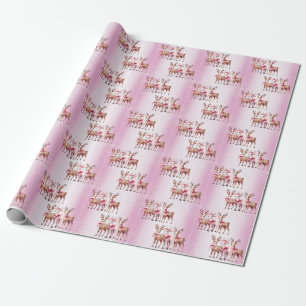 Christmas Deer Holiday Wrapping Paper