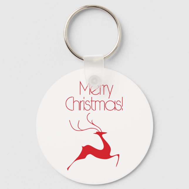Christmas deer key ring (Front)