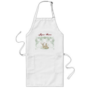 Christmas Deer Long Apron