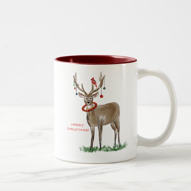  Christmas Deer Mug (Right)