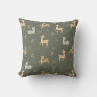 Christmas Deer Seamless Pattern