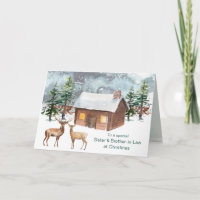 Christmas, deer, Sister & Brother in Law