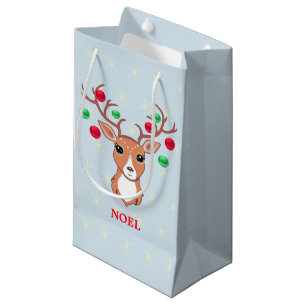 Christmas Deer Small Gift Bag