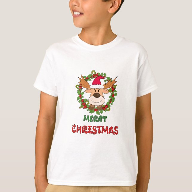 Christmas deer T-Shirt (Front)