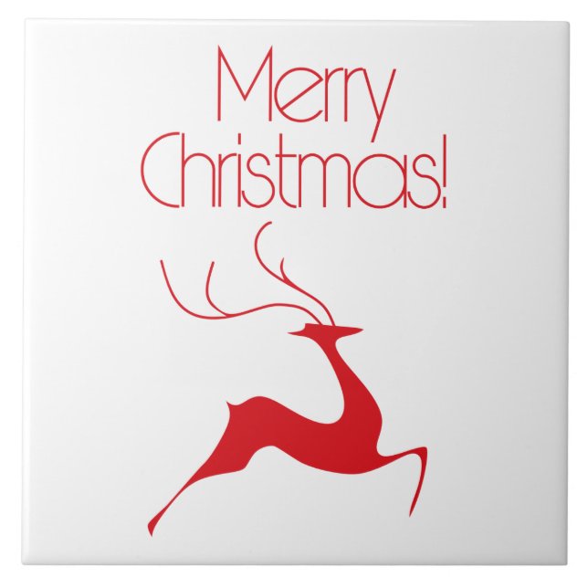 Christmas deer tile (Front)