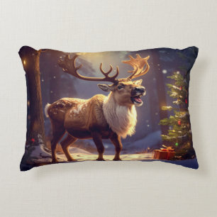 Christmas DEER TO SANTA'S HEART Decorative Cushion