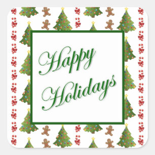 Christmas Delights Square Sticker