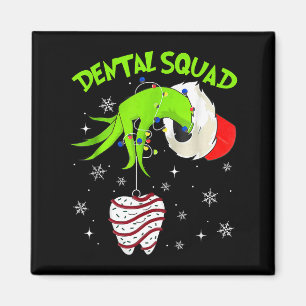 Christmas Dental Squad Cute Dentist Dental Hygieni Magnet
