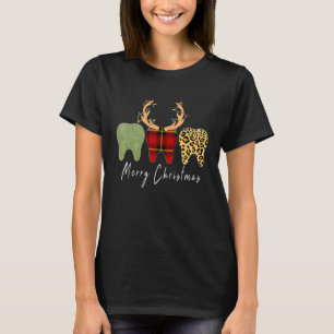 Christmas Dental Squad Hygienist Buffalo Plaid T-Shirt