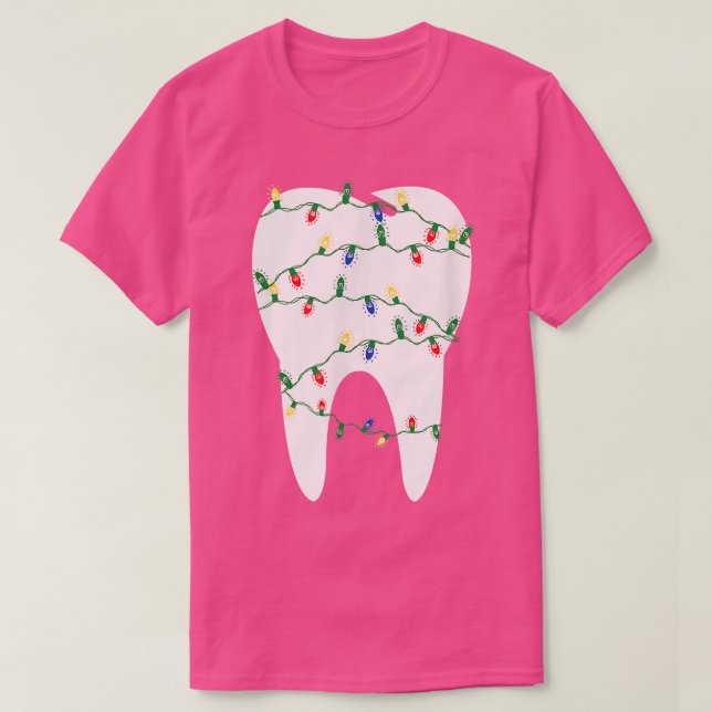 Christmas Dentist Dental  T-Shirt (Design Front)