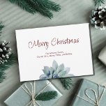 Christmas Desert Southwest Succulent Festive Holiday Card<br><div class="desc">Southwest Christmas greeting card,  with a green succulent and festive typography design. With red customisable lettering,  you can add your own information. A fun way to a touch of the desert to your holiday cards and invitations.</div>