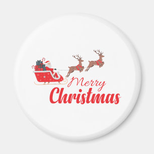 Christmas design and reindeer magnet