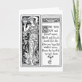 Christmas Design by Walter Crane Holiday Card