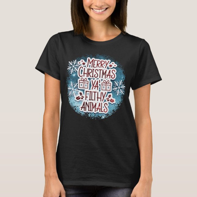 Christmas design Christmas snow globe T-Shirt (Front)