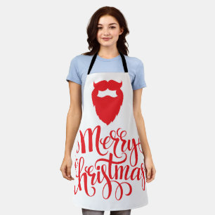Christmas design Santa beard Apron