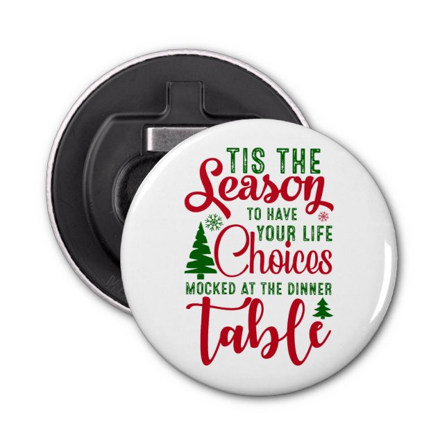 Christmas design season of choices bottle opener (Front)