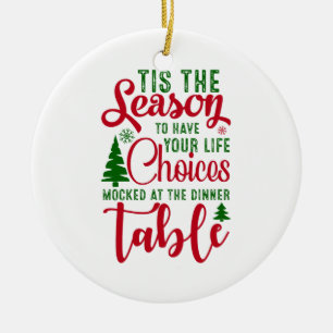 Christmas design season of choices ceramic tree decoration